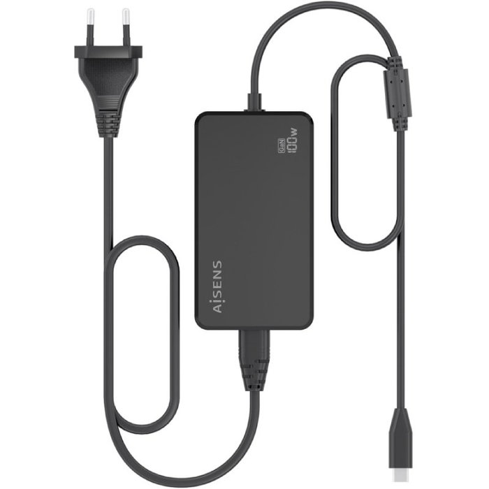 Aisens Cargador de Sobremesa GaN 100W USB-C PD3.0 Negro